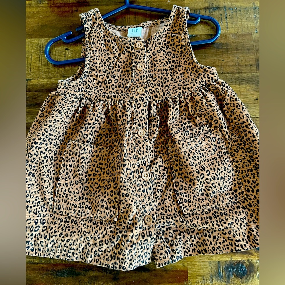 BABY GAP Dress - Animal Print 6-12 Months (Used once)